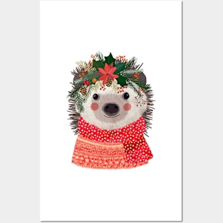 Christmas Squad Hedgehog Posters and Art